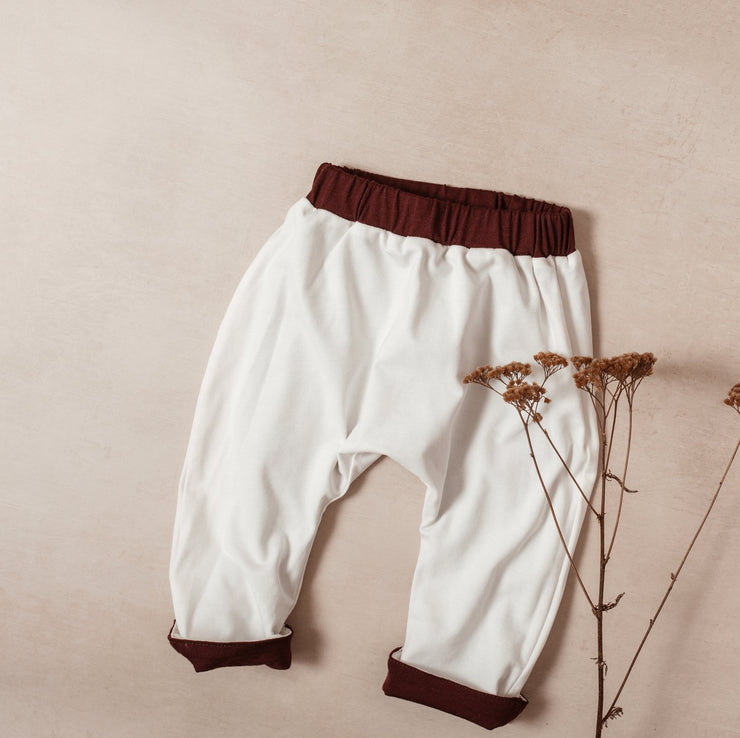 Reversible Merino Camper Pants - Mulberry Were $90 Now