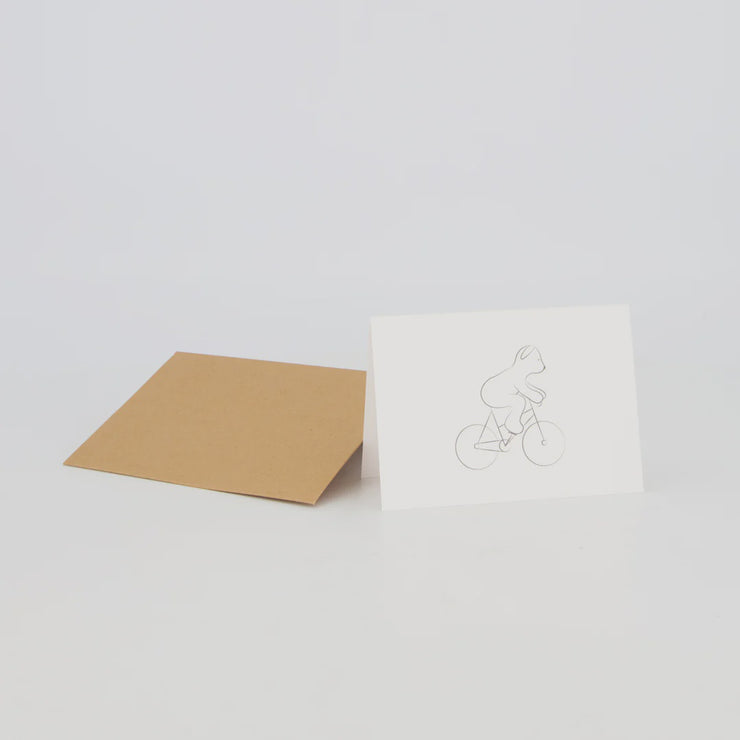 Tiny Ted Gift Card - Bicycle