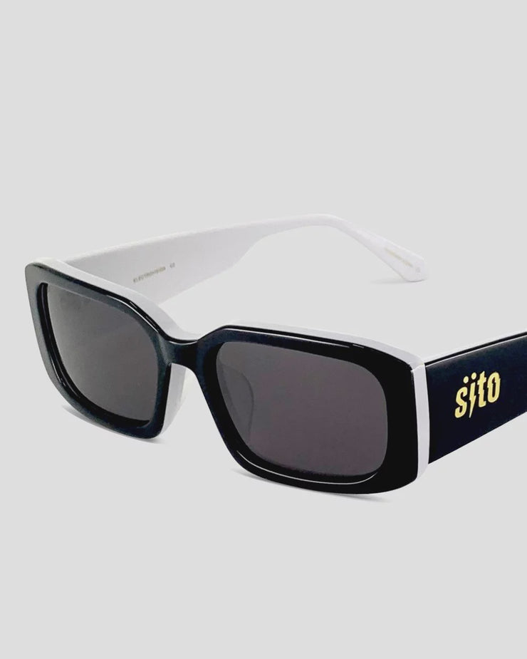 Sito Electro Vision Sunglasses - Black White Smokey Grey