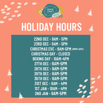 Spacecraft Holiday Hours
