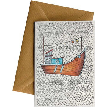Pattern Fishing Boat