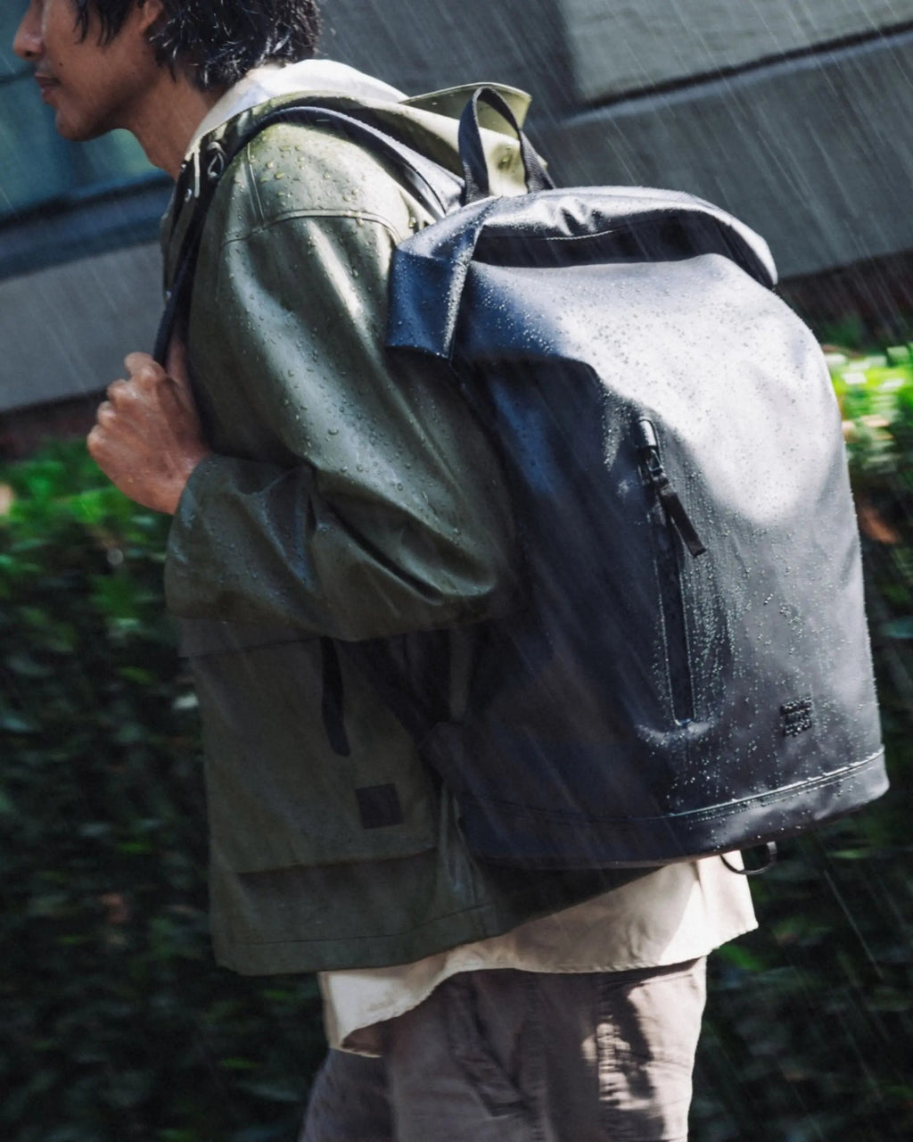 Water Resistant Roll Top Backpack