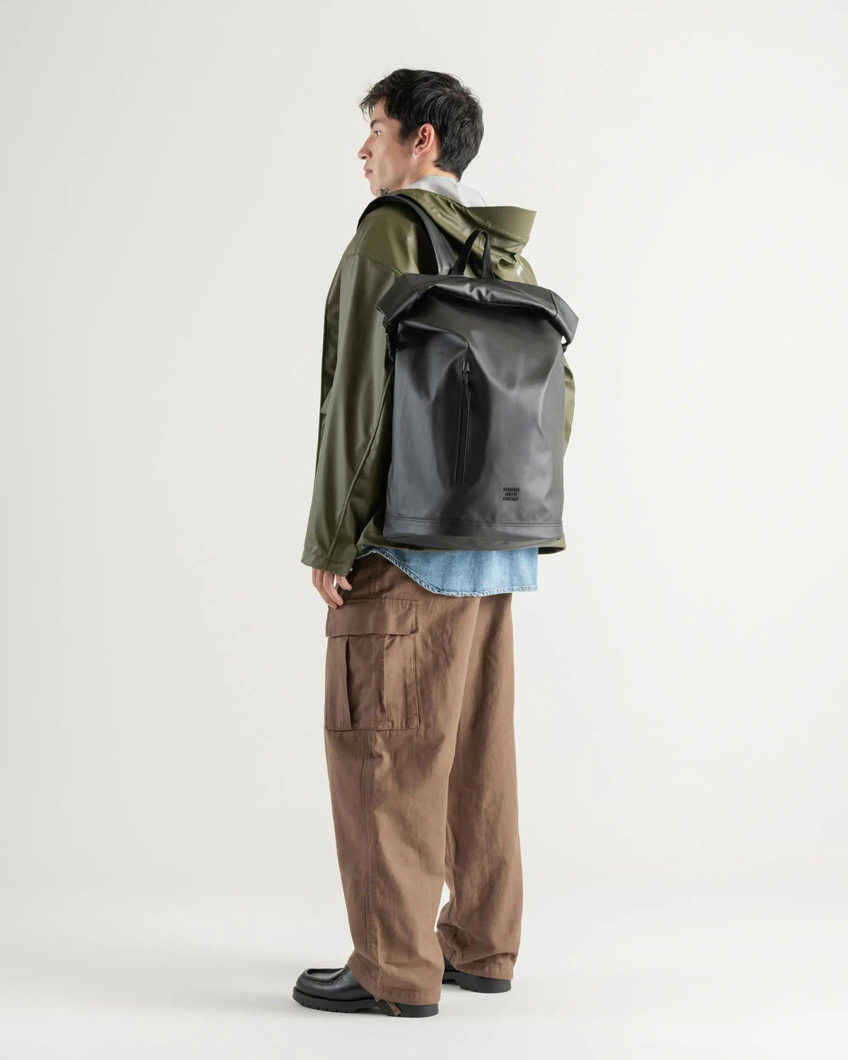 Water Resistant Roll Top Backpack
