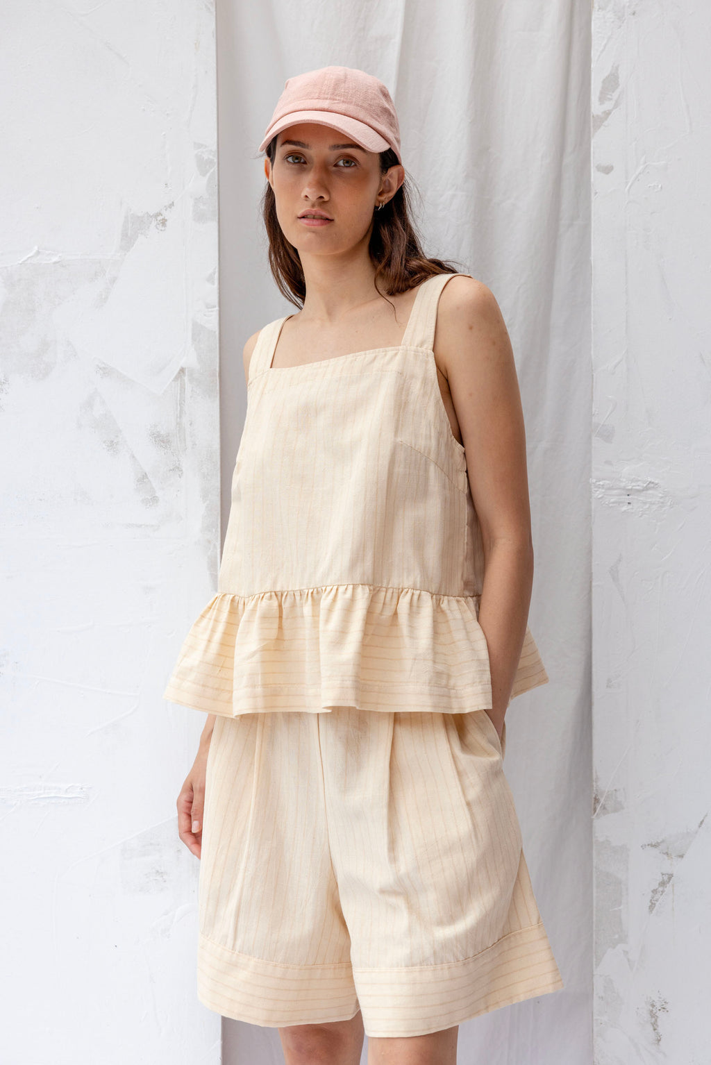 ReCreate Bond Top - Natural Stripe Was $180 Now