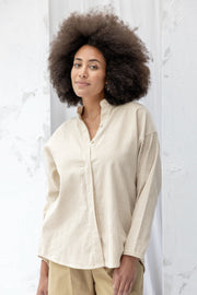 ReCreate Nikau Shirt - Cream Stripe