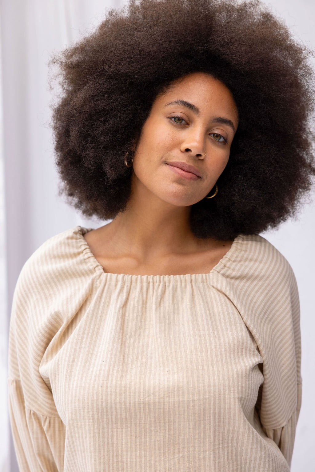 ReCreate Mahina Top - Cream Stripe