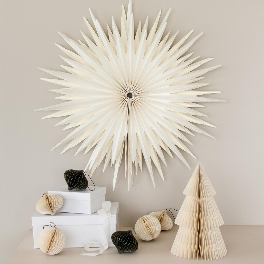 Window & Wall Hanging Star Ornament Off-White D70cm Was $130 Now