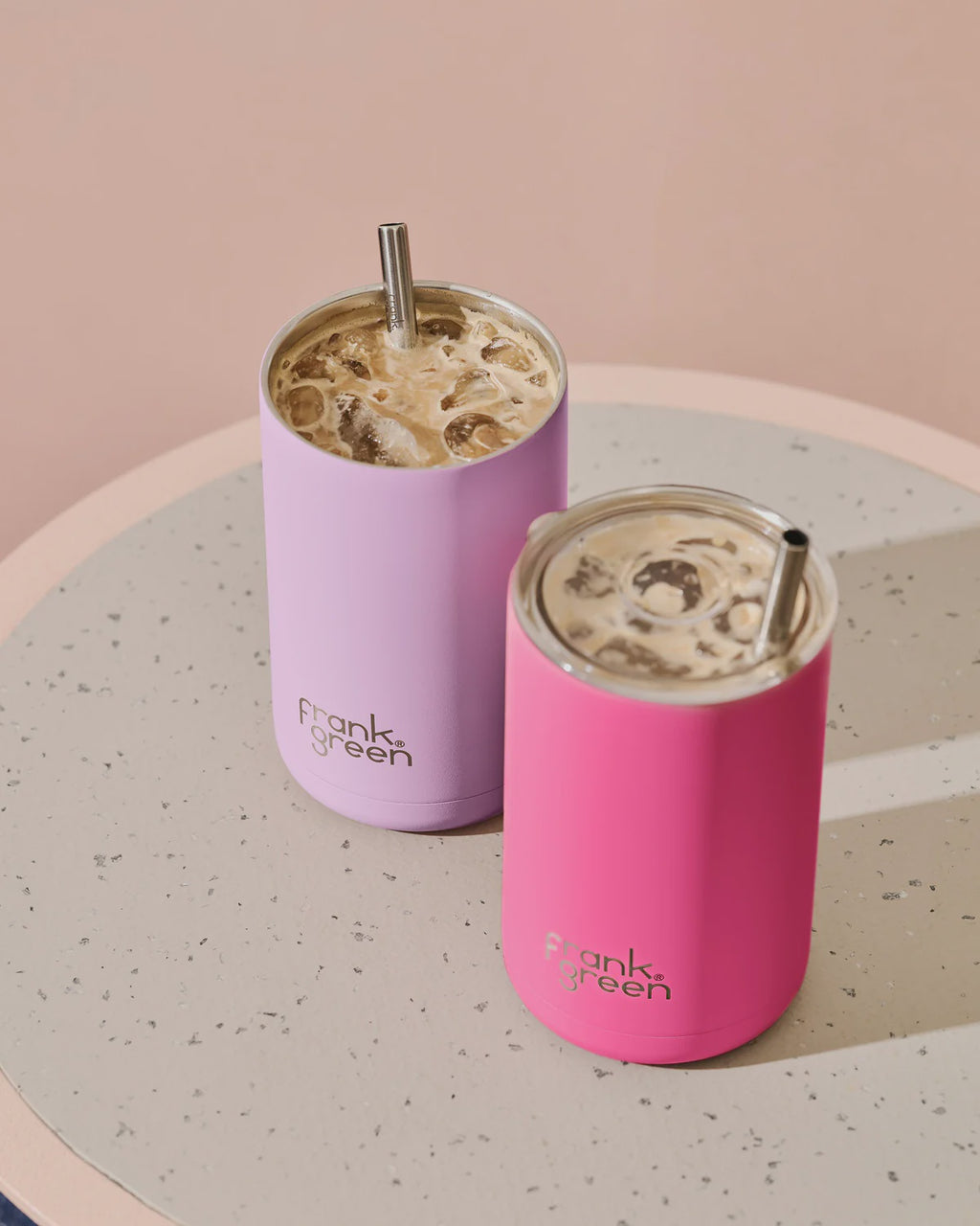 Frank Green Iced Coffee Cup w Straw - Lilac Haze