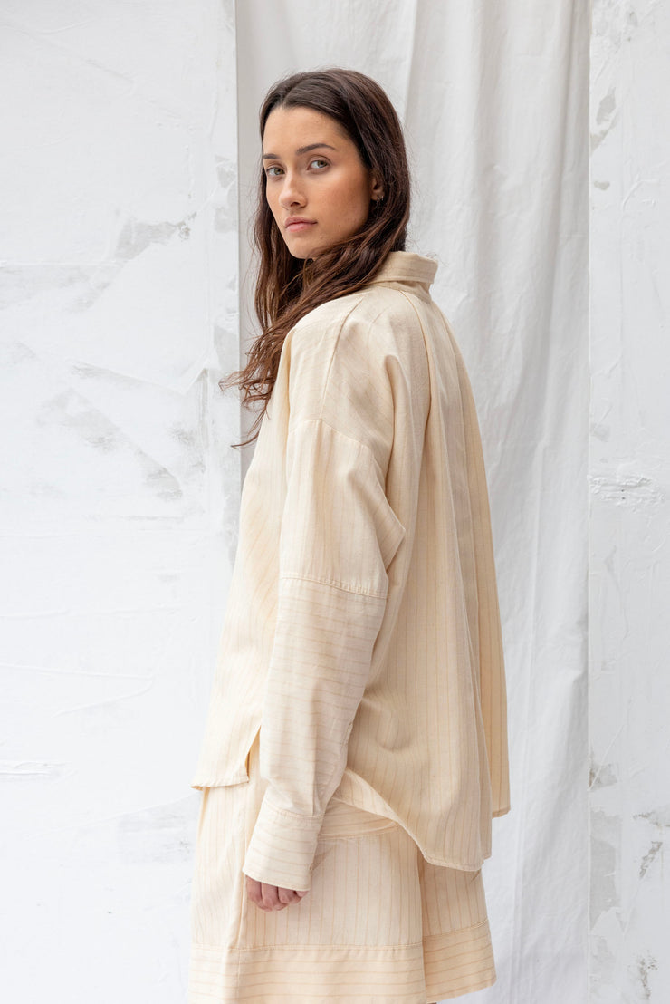ReCreate Finders Shirt - Natural Stripe - Coming Soon