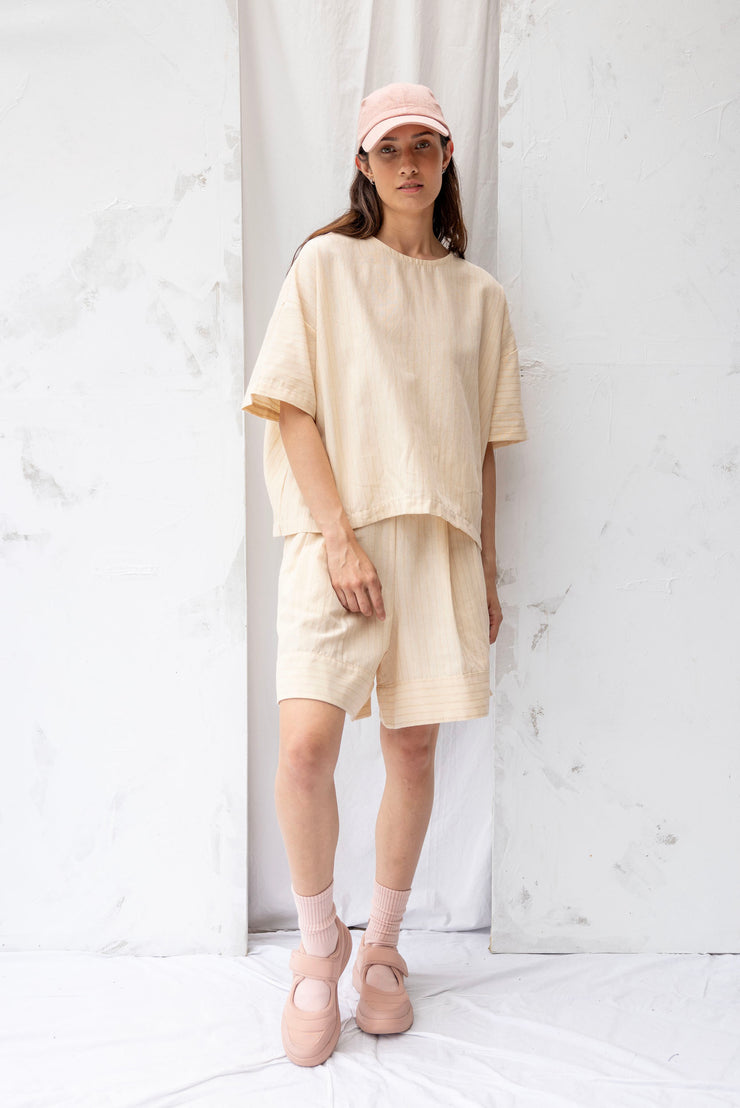 ReCreate Joy Top - Natural Stripe Coming Soon