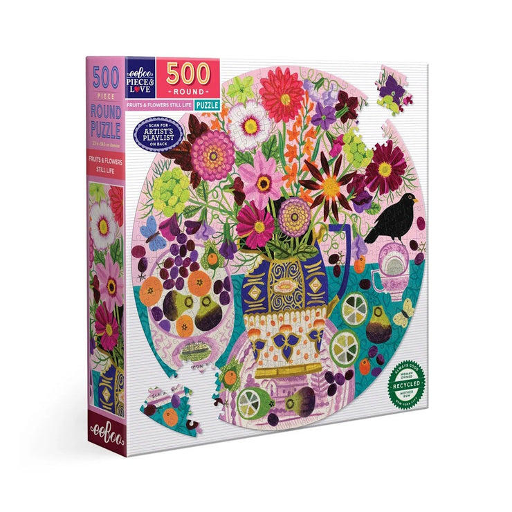 500 Piece Puzzle - Fruits & Flowers Still Life