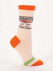 Womens  Crew Socks - Ringmaster of the Shit Show