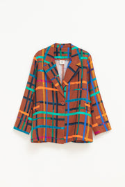 Elk Ilona Print Blazer - Brea Check Last One Was $459 Now