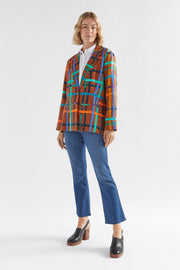 Elk Ilona Print Blazer - Brea Check Was $459 Now