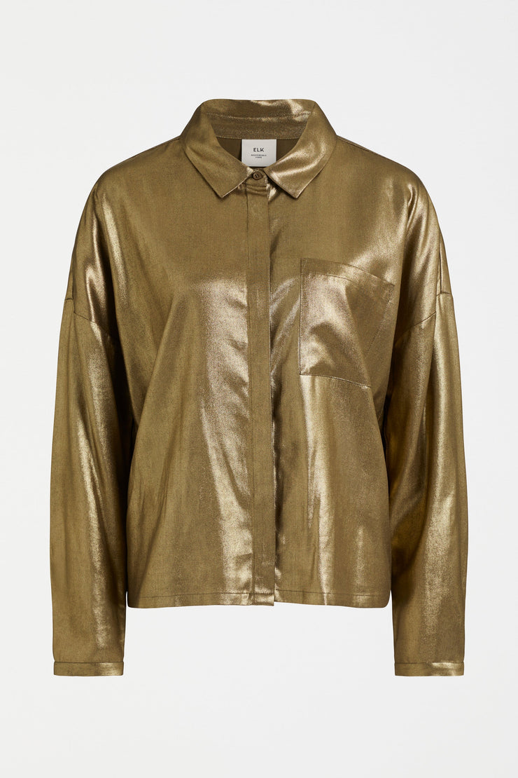 Elk Luche Shirt - Gold Metallic - Last One Was $259 Now