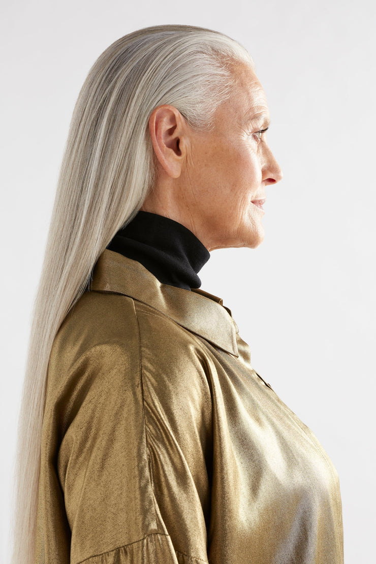 Elk Luche Shirt - Gold Metallic - Last One Was $259 Now