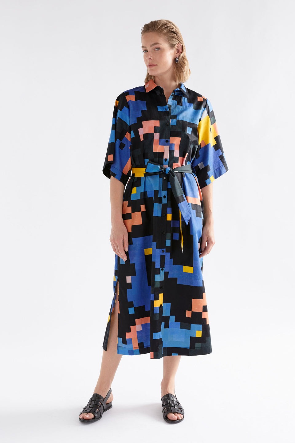 Grand Shirt Dress - Lucent Print Last One Was $369 Now