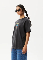 F Plastic Unisex Recycled Retro Fit Tee - Stone Black Was $70 Now