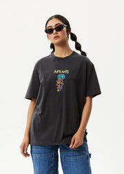 F Plastic Unisex Recycled Retro Fit Tee - Stone Black Was $70 Now