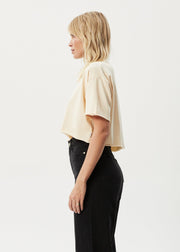 Restless Slay Cropped T Shirt - Sand Was $79 Now $49
