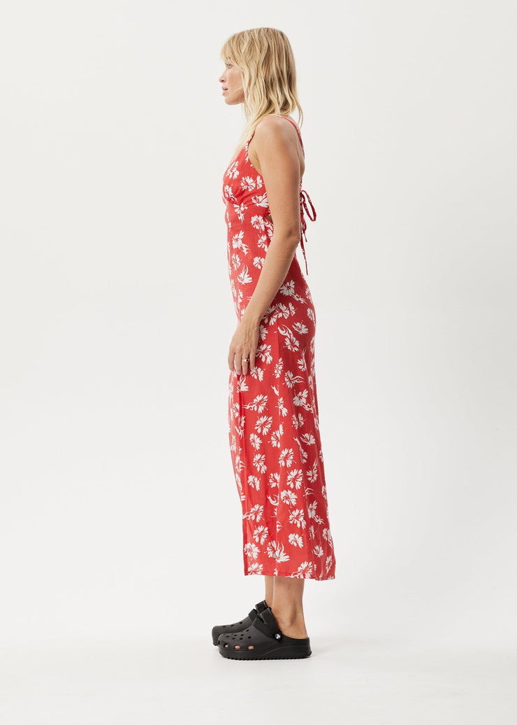 Organic Maxi Dress - Hibiscus
