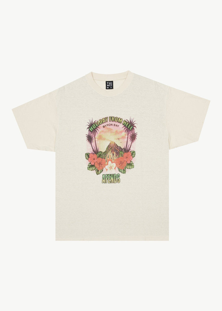 Holiday Graphic Boxy T - Sand