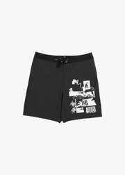 Collage Boardshorts 18" Charcoal