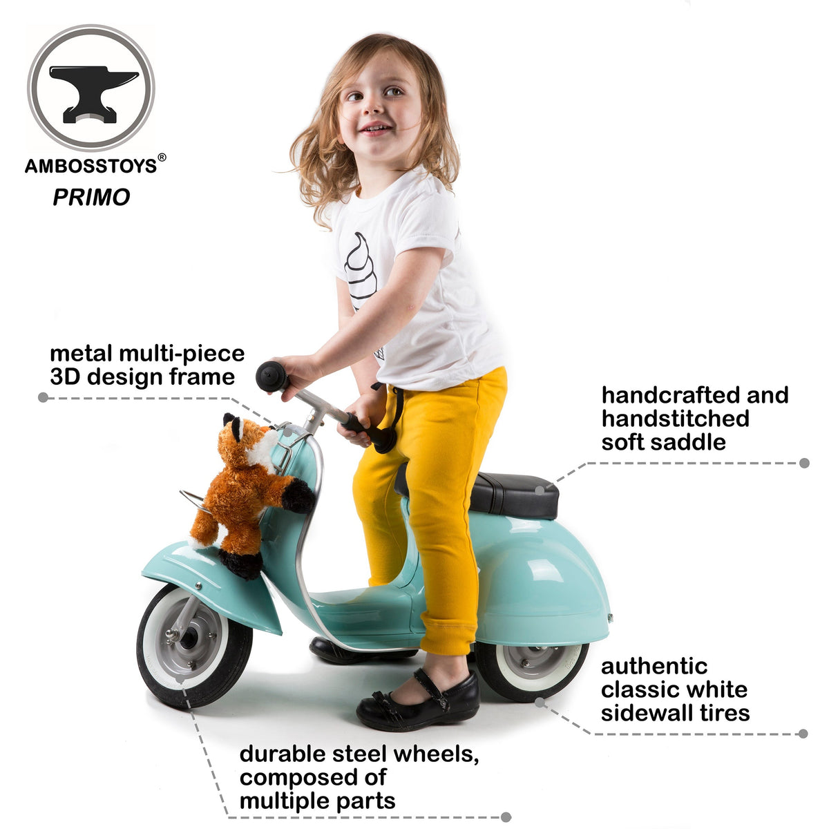 Ambosstoys Primo Ride-On Scooter Mint