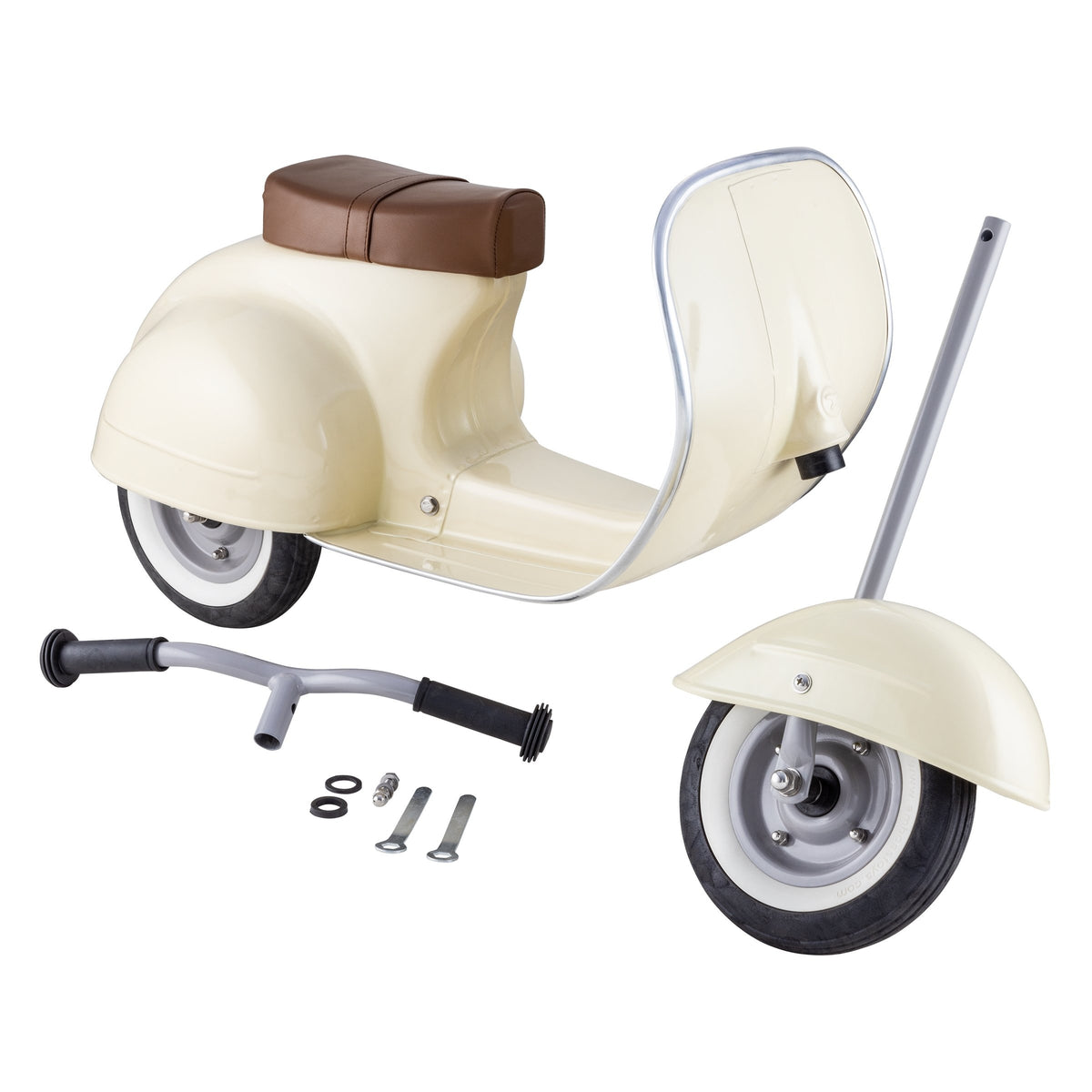 Ambosstoys Primo Ride On Scooter - Cream