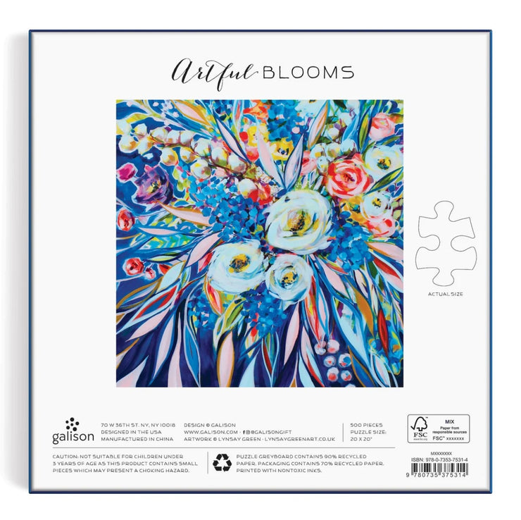 Artful Blooms Puzzle - 500 Piece