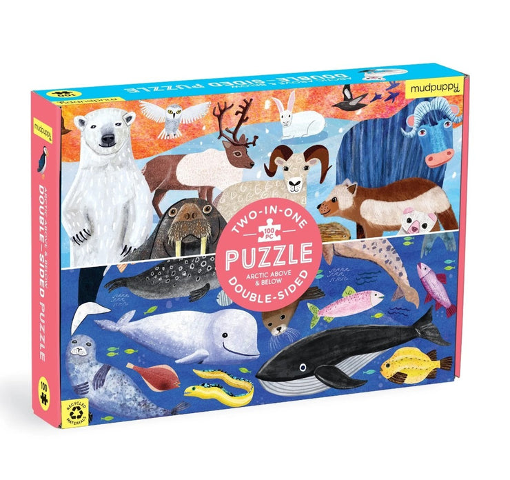 Arctic Above & Below 100 Piece Double Sided Due 4 JulyPuzzle