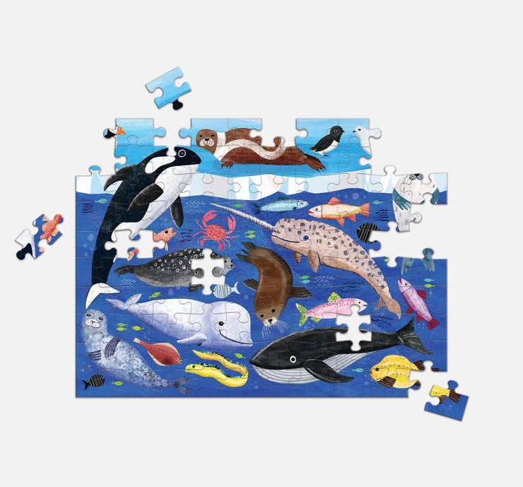 Arctic Above & Below 100 Piece Double Sided Due 4 JulyPuzzle