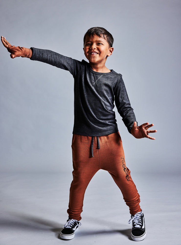 Merino Atlas Trackies - Clay
