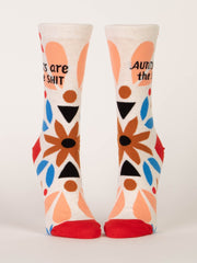 Womens Crew Socks - Aunts Are The Shit