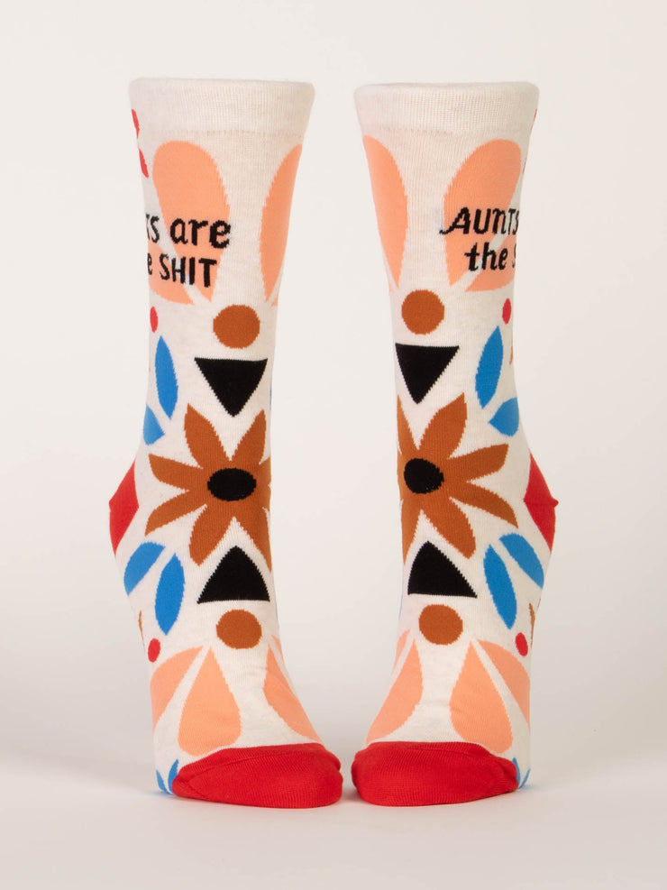 Womens Crew Socks - Aunts Are The Shit
