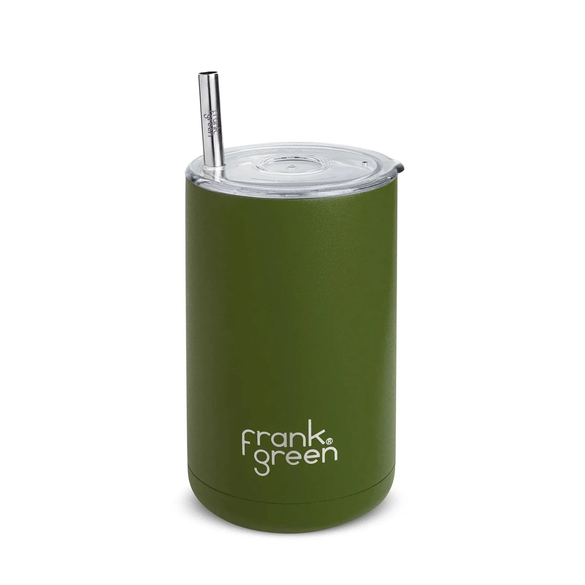 Frank Green Iced Coffee Cup w Straw - Khaki