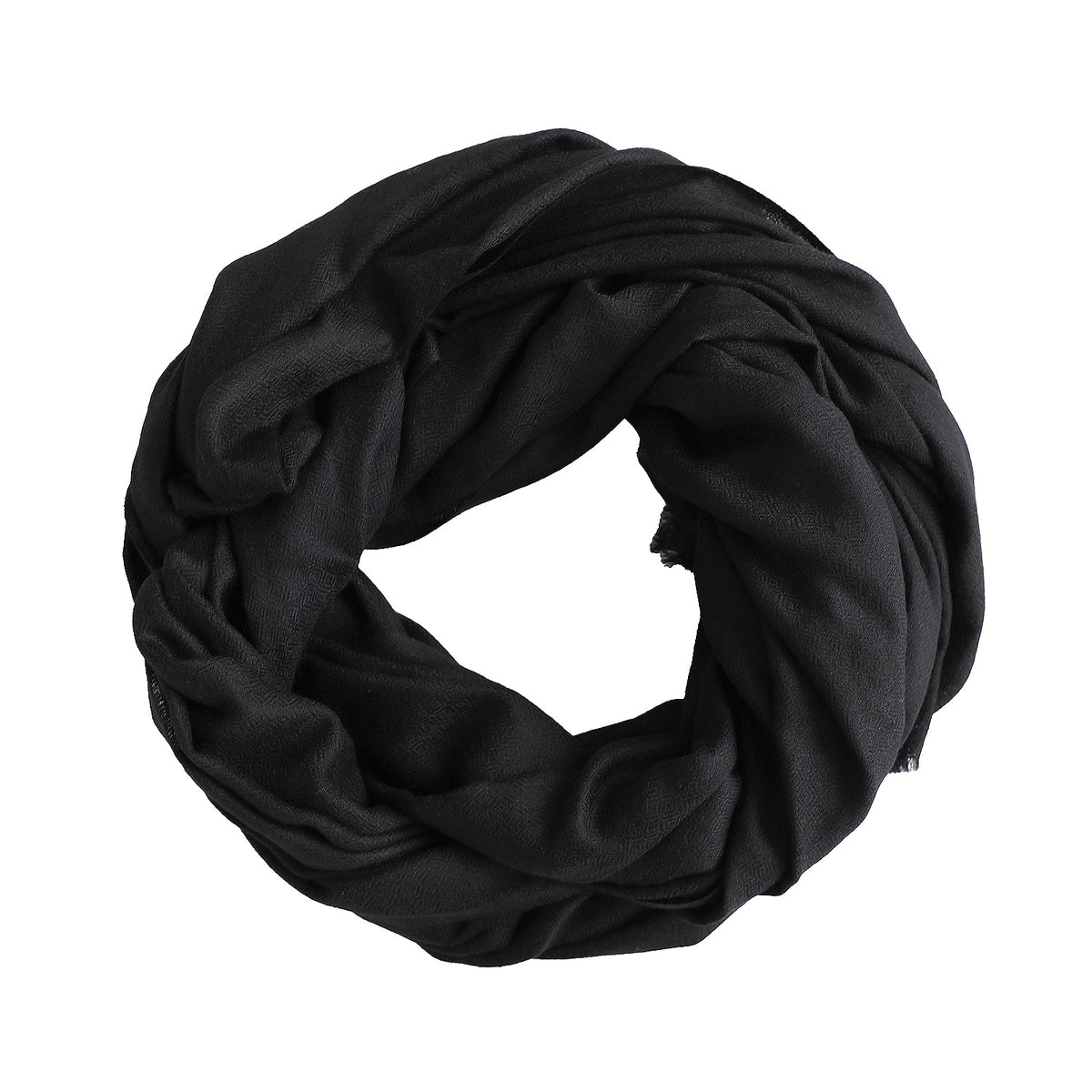 Black Wool/Silk Scarf