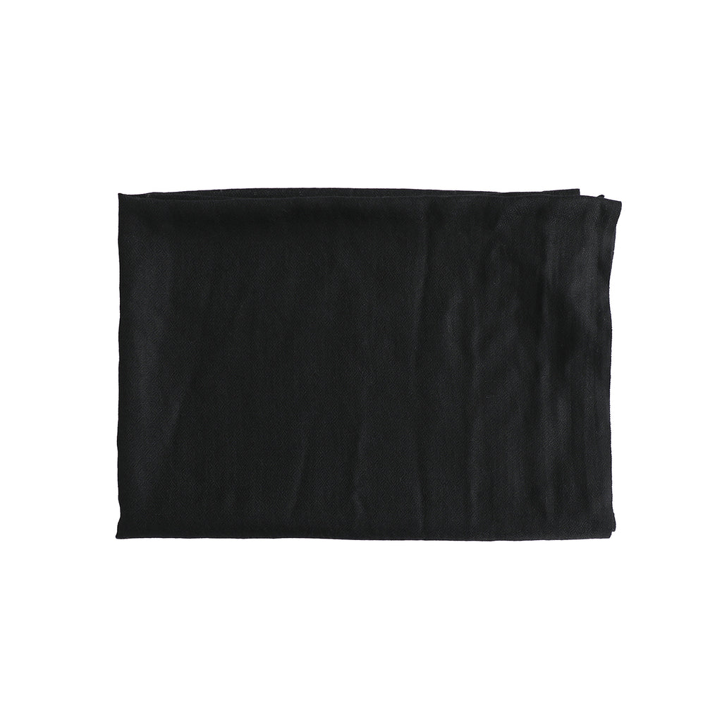 Black Wool/Silk Scarf
