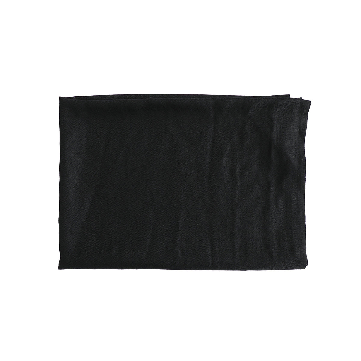 Black Wool/Silk Scarf