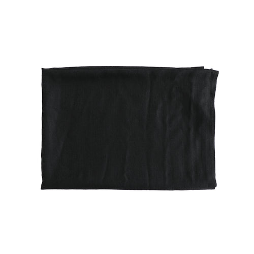 Black Wool/Silk Scarf