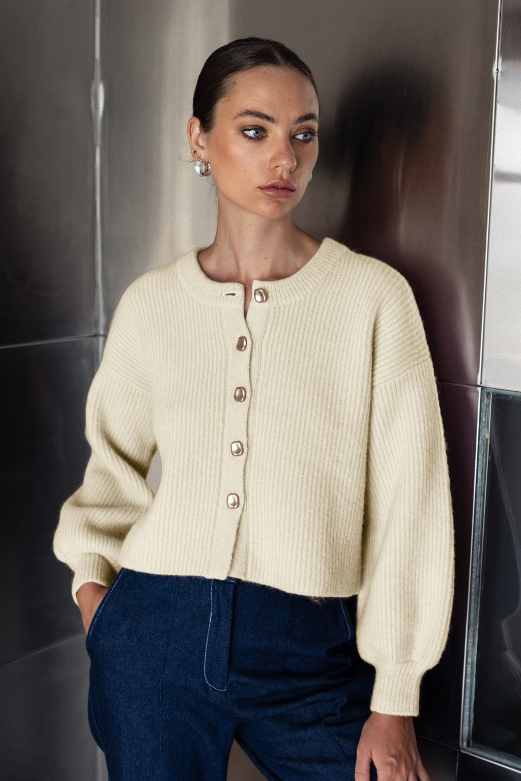 Cropped Party In A Cardi - Ivory Was $379 Now
