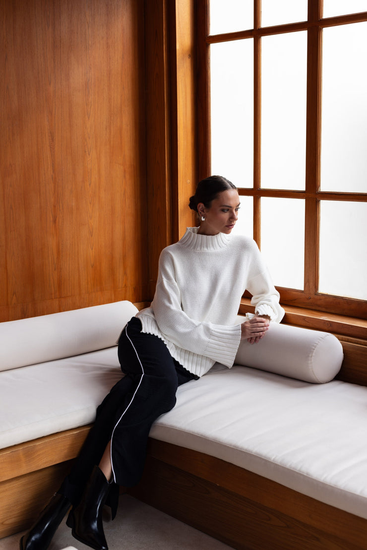 Bring It Back Jumper - White
