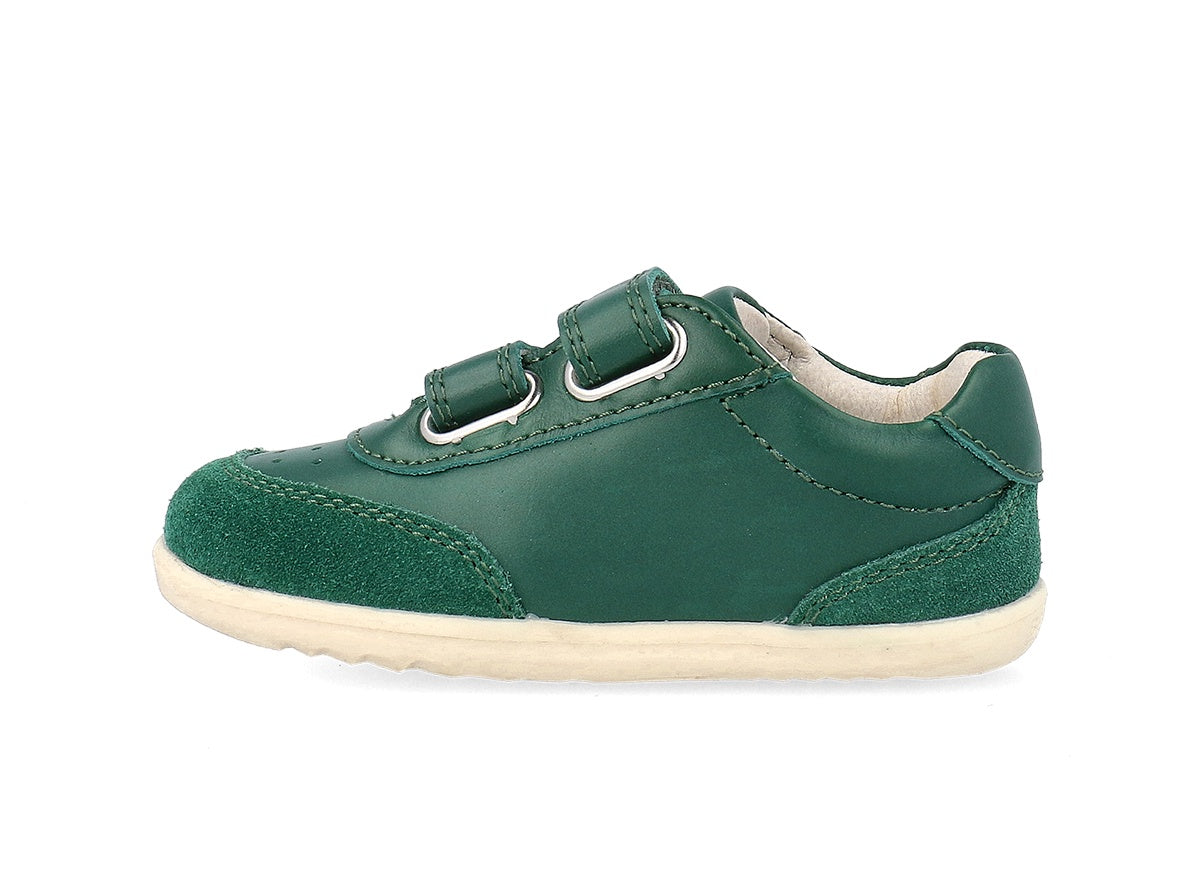 Bobux Champ - Deep Emerald + Chalk Was $90 Now