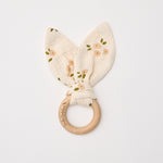 Organic Muslin Bunny Ears Teether