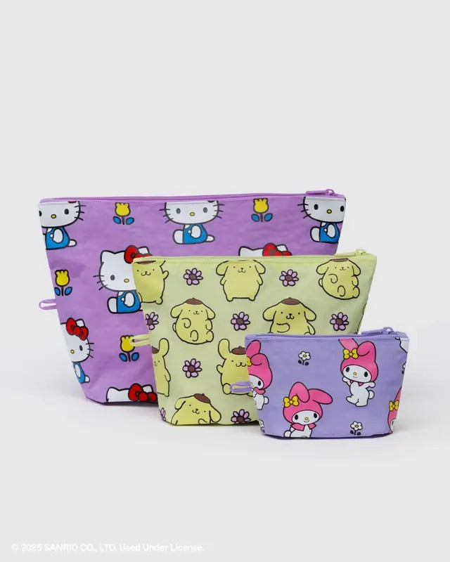 Baggu Go Pouch Set - Hello Kitty & Friends Florals