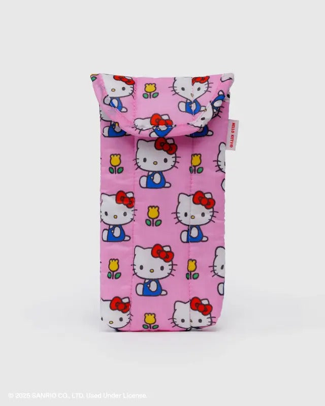 Baggu Puffy Glasses Sleeve - Hello Kitty Pink