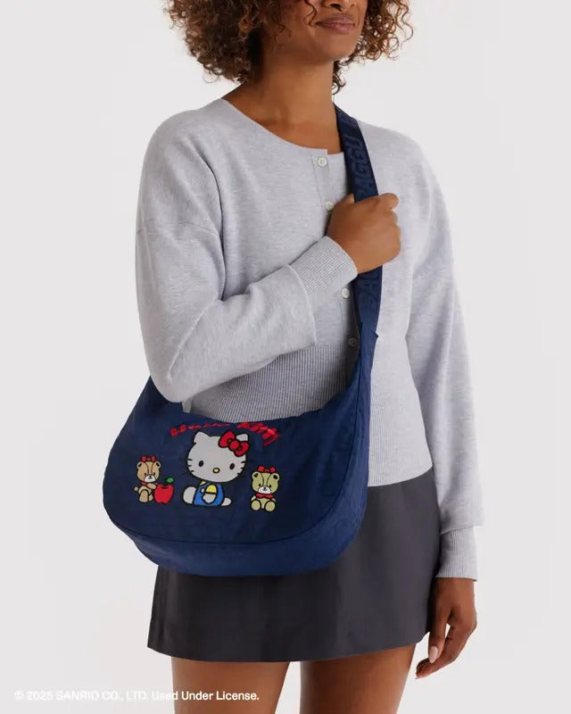 Baggu Medium Crescent Bag - Hello Kitty & Teddy