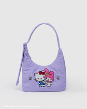 Baggu Mini Nylon Shoulder Bag - Embroidered Hello Kitty