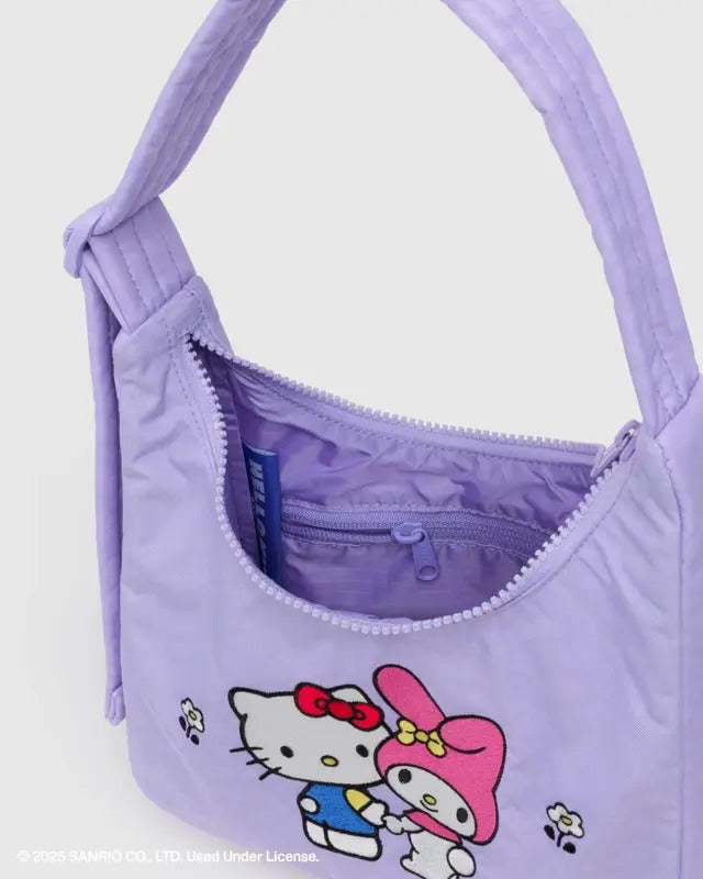 Baggu Mini Nylon Shoulder Bag - Embroidered Hello Kitty