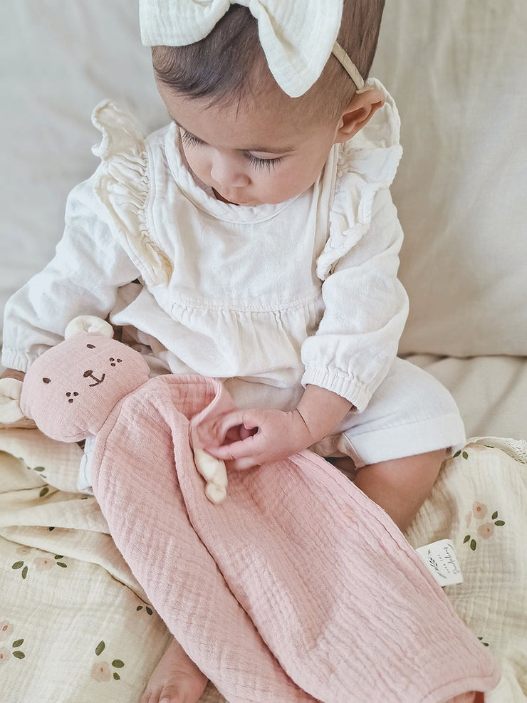 Bear Lovey - Blush with Milk Ears
